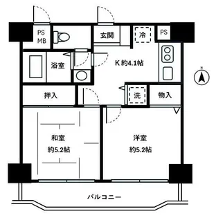 ファーストクラスさがみ野第2【4階】の間取り