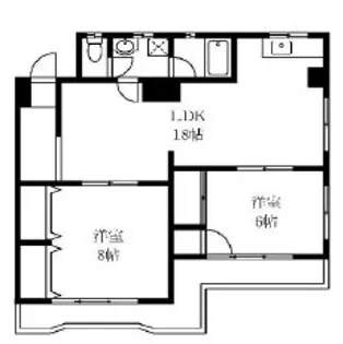 サトウマンション【5階】の間取り