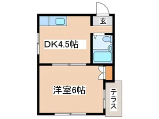 ブライトン【1階】の間取り