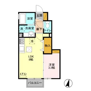 フォーゲルテラス ロート II【1階】の間取り