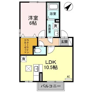 セジュール宮前 壱番館/弐番館【1階】の間取り