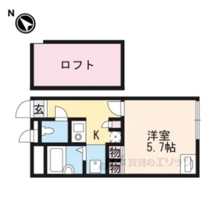 レオパレスゆう藤ノ木【2階】の間取り