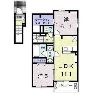 ジャンティ C【2階】の間取り