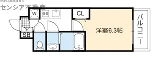 エスリード京橋グランツ【2階】の間取り