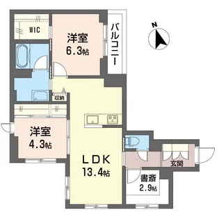 グランノワール【3階】の間取り