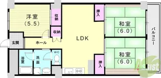 ルモン舞子【6階】の間取り