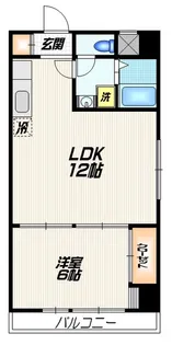 ディアフラッツ【5階】の間取り