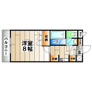 アクシス板宿【4階】の間取り