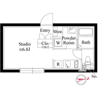 エルフローラ三軒茶屋【3階】の間取り
