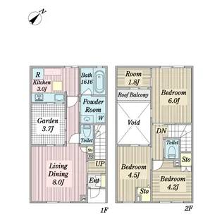 Wisteria Court【1階】の間取り