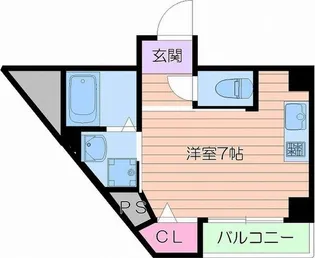 アムズコート勝山【3階】の間取り