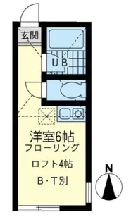 ユナイト殿町サンタクルーズ【1階】の間取り