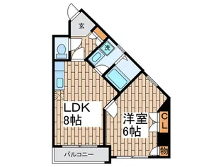 ロータスフラットII【5階】の間取り