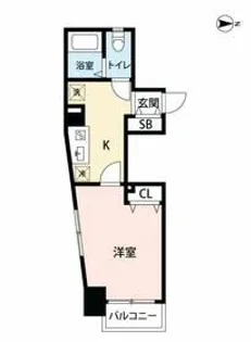 マイナビSTAYステージ目黒青葉台【4階】の間取り