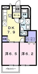さくらんぼハイツII【1階】の間取り