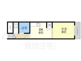 クリエール三津屋【5階】の間取り
