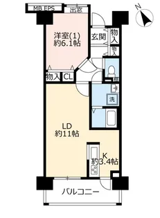 URライフタウン国領【10階】の間取り