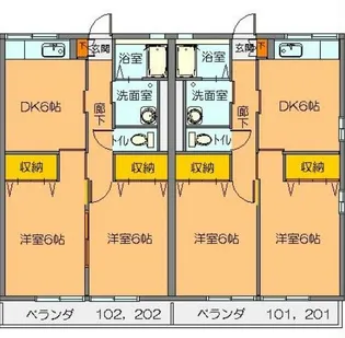 メゾンド・エスポワール【2階】の間取り