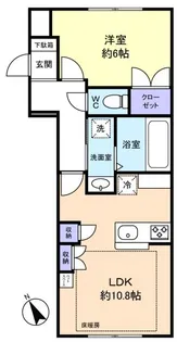 ヘーベルトール津田沼【1階】の間取り
