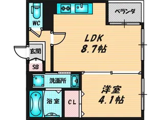 ハーモニーテラス小路東VII【1階】の間取り