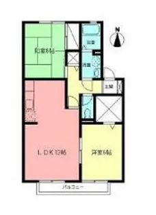 ルミエールA【1階】の間取り