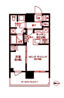 THE YOKOHAMA FRONT TOWER【17階】の間取り