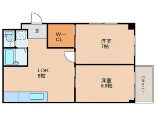 ヤマグチマンション【4階】の間取り
