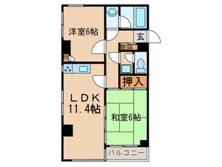 コスモプレイス蓮沼【3階】の間取り