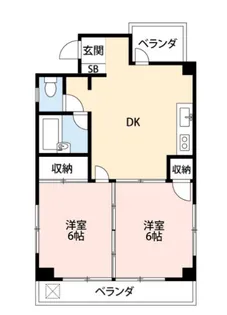 常盤ハイム【5階】の間取り