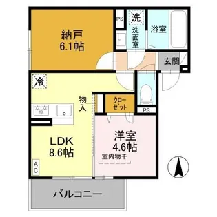 グランナッシム西京極【2階】の間取り