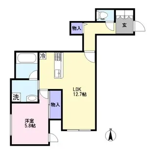 ラ・メゾン・カノン氷川参道【1階】の間取り