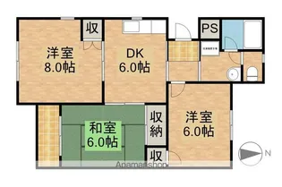 ライトパレス【4階】の間取り