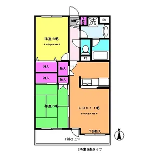 アヴァンスフォルジェ【2階】の間取り