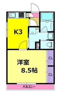 きさらぎビル【2階】の間取り