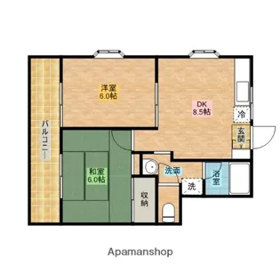 サンパレス増田II【2階】の間取り