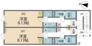 カインドネス東村山【2階】の間取り