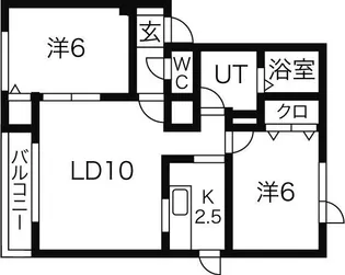 メモリアルタウンN31 C【1階】の間取り
