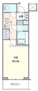 Log登戸station side【1階】の間取り