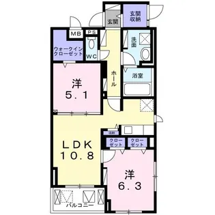 グランディオ TK【3階】の間取り