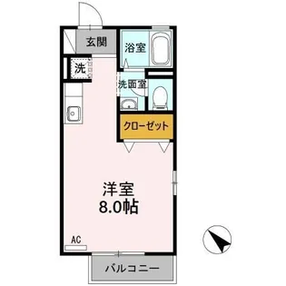 クレール静岡A【1階】の間取り