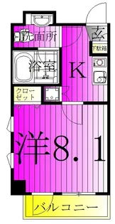 サンリット亀有【6階】の間取り