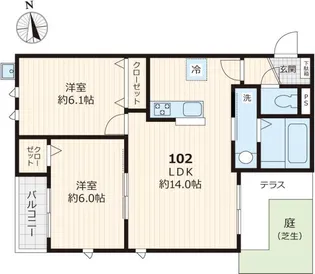 Bell Gracia【1階】の間取り