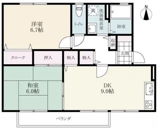 ヴェルドミール南佐賀 A棟【1階】の間取り