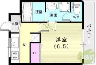 住吉レジデンス【3階】の間取り