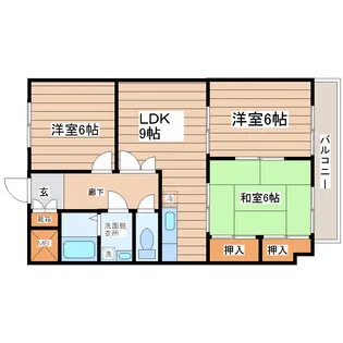 ラフェリオ長町南【4階】の間取り