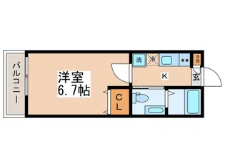 エルスタンザ四ツ木【1階】の間取り