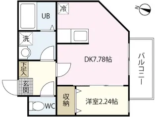 MOVE庚午北壱番館【1階】の間取り