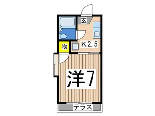 サニーコート六浦【1階】の間取り