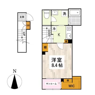 レスプランドール【2階】の間取り