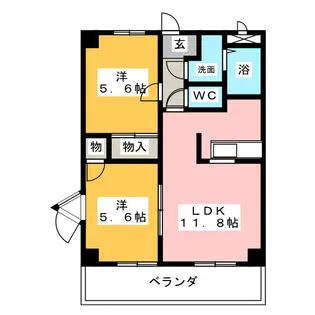 クレール・S・H【4階】の間取り